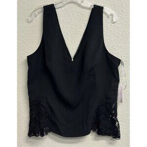Chelsea28 NWT Black Sleeveless Blouse Top Women’s Size XL Career Tank